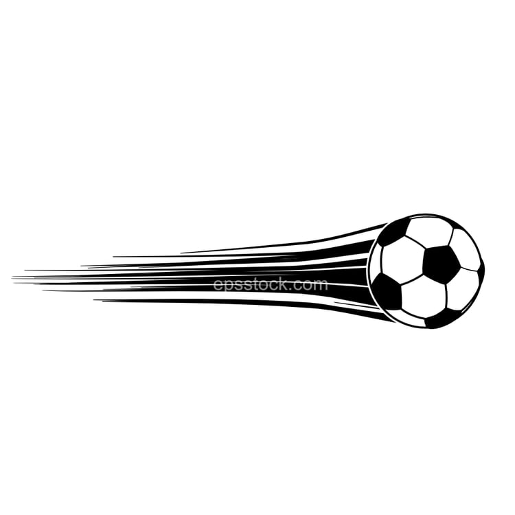 flying soccer ball