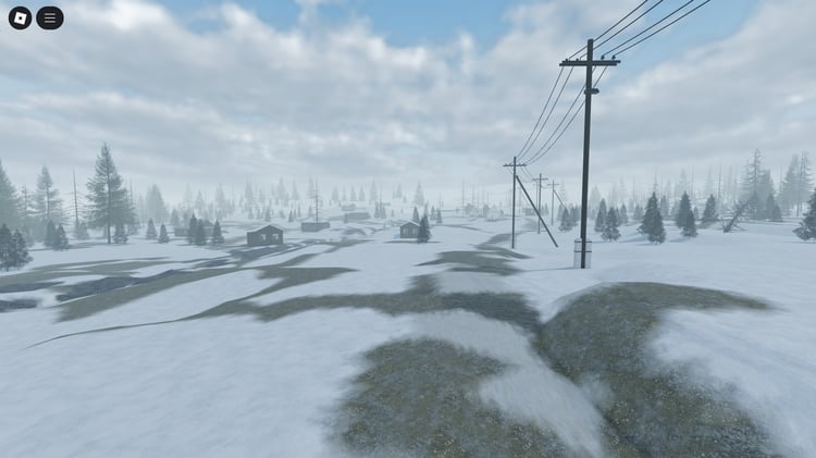 Wide aerial view of Finland WW2 Roblox map