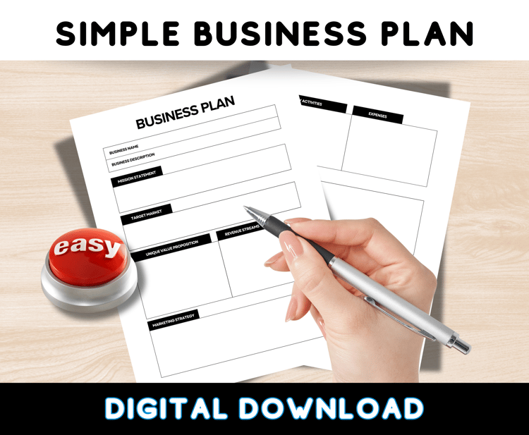 simple 2 page business plan