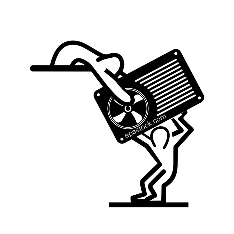 workers installing air conditioner