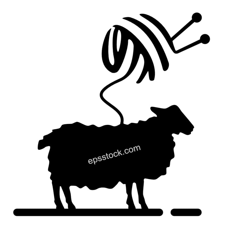 Sheep Wool Yarn symbol