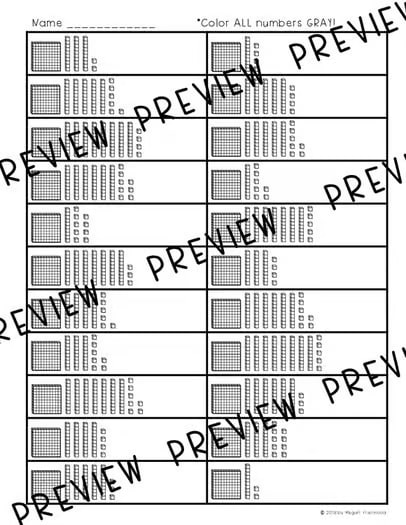 Place Value Math Mystery Pictures – Spring Edition