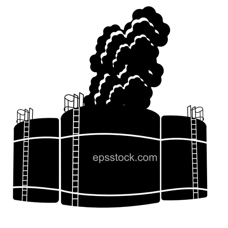 fire on Oil storage tank