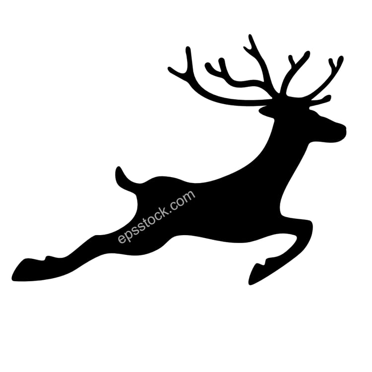 Leaping Reindeer shape