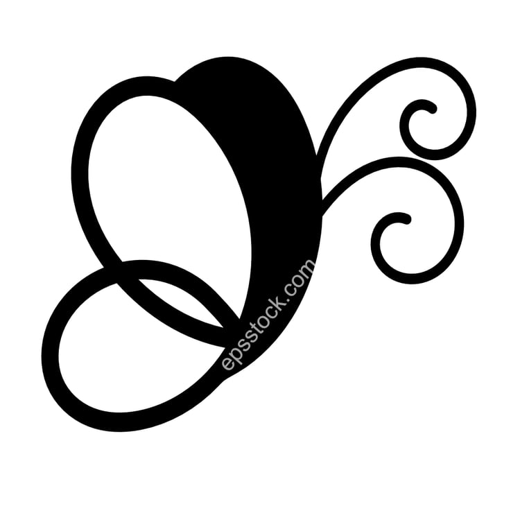 cute butterfly logo