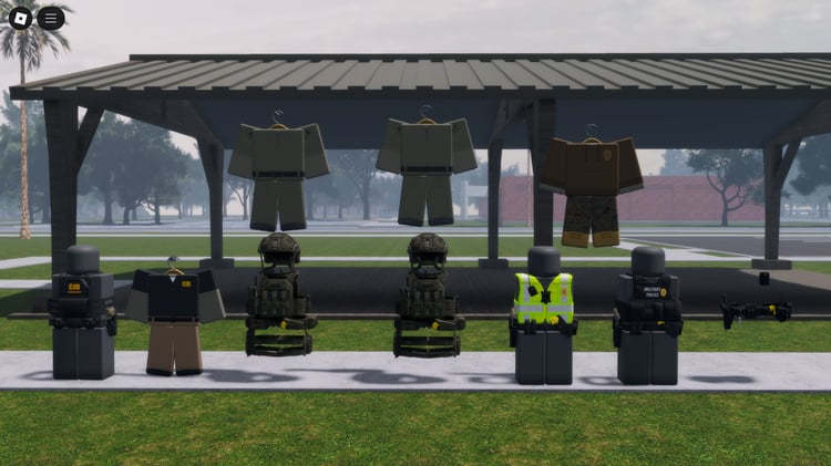 Roblox USMC Military Police uniforms showcase