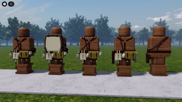 Soviet soldier outfit with detailed textures