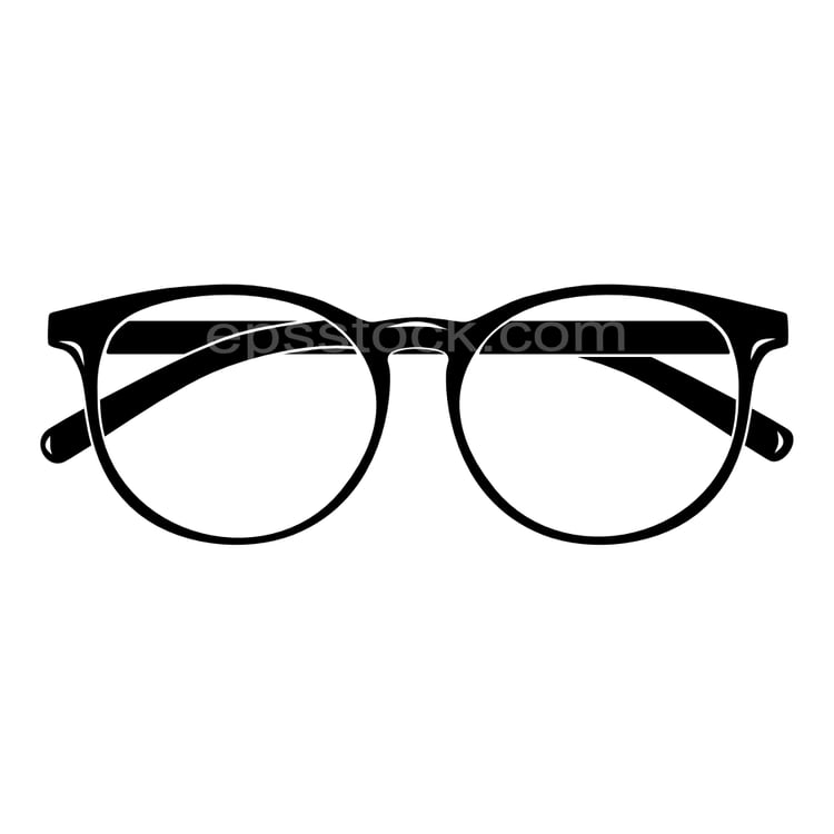 Round Black Full Rim Eyeglasses