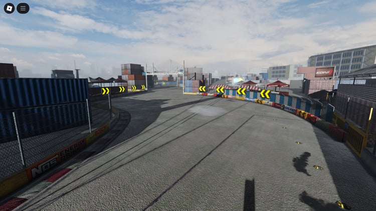 Aerial view of Tokyo Circuit urban racing track