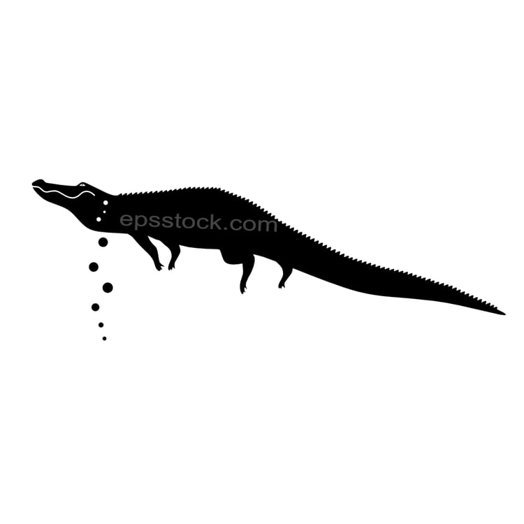 floating alligator