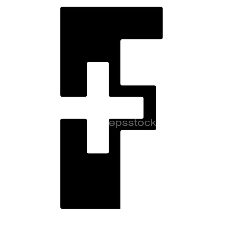 letter F in medical shape