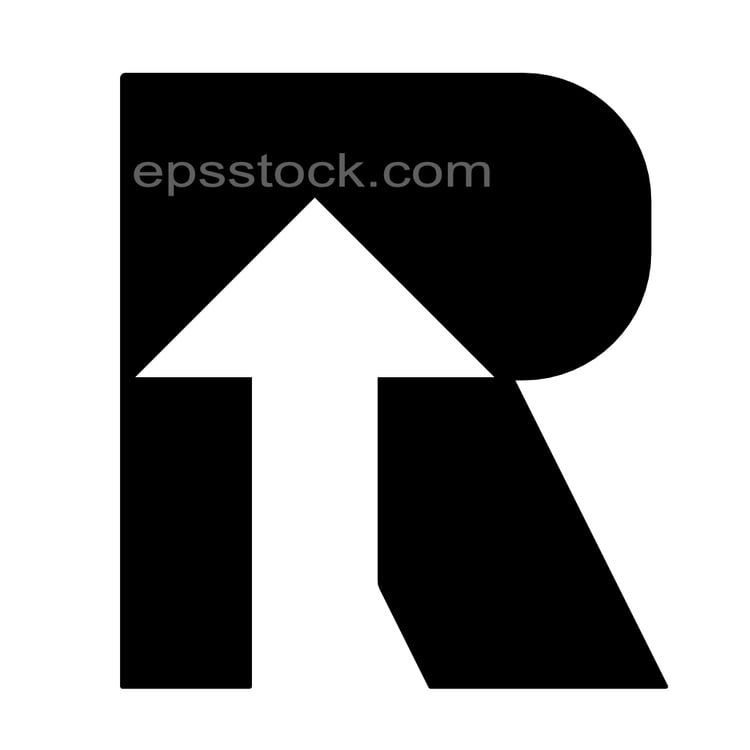 letter R in financial shape