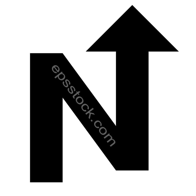 letter N in financial shape