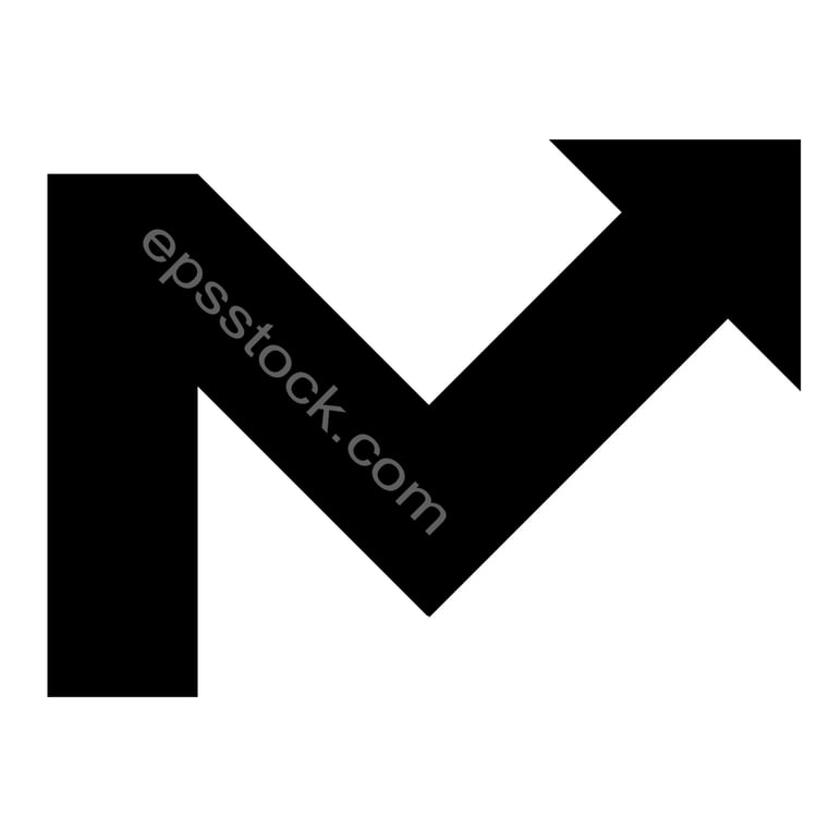letter M in financial shape