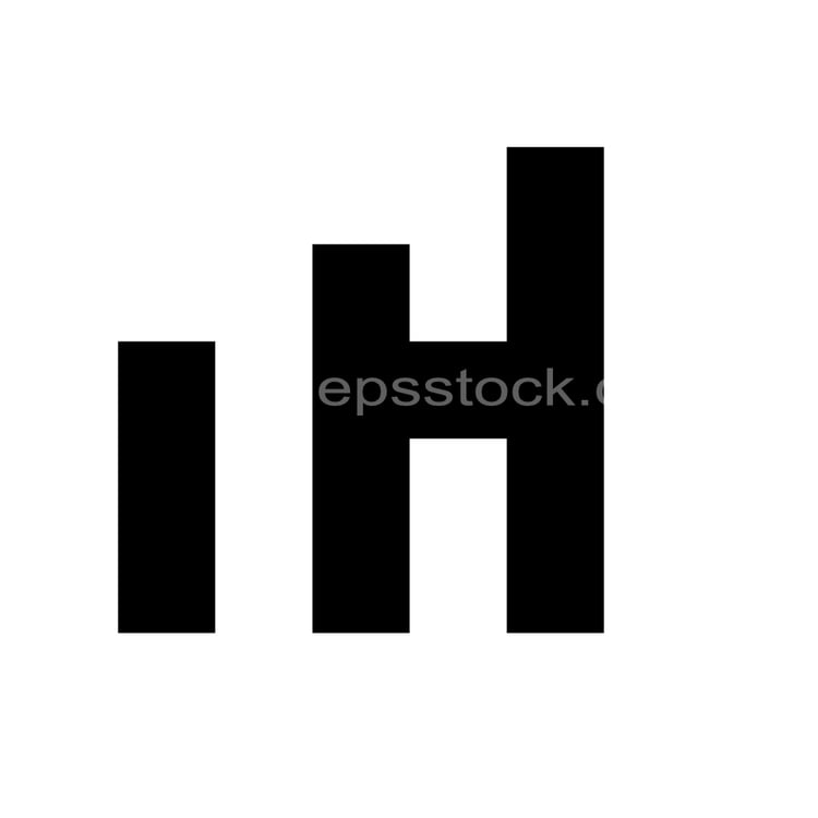 letter H in financial shape
