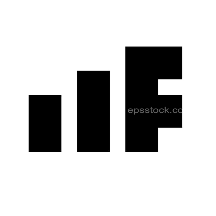 letter F in financial shape