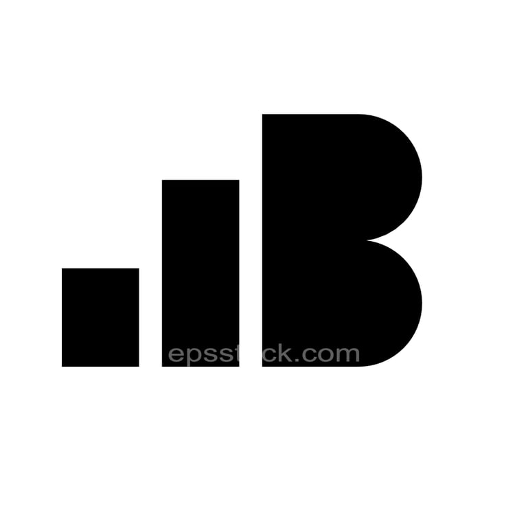 letter B in financial shape