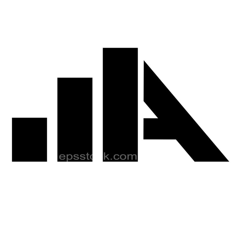letter A in financial shape