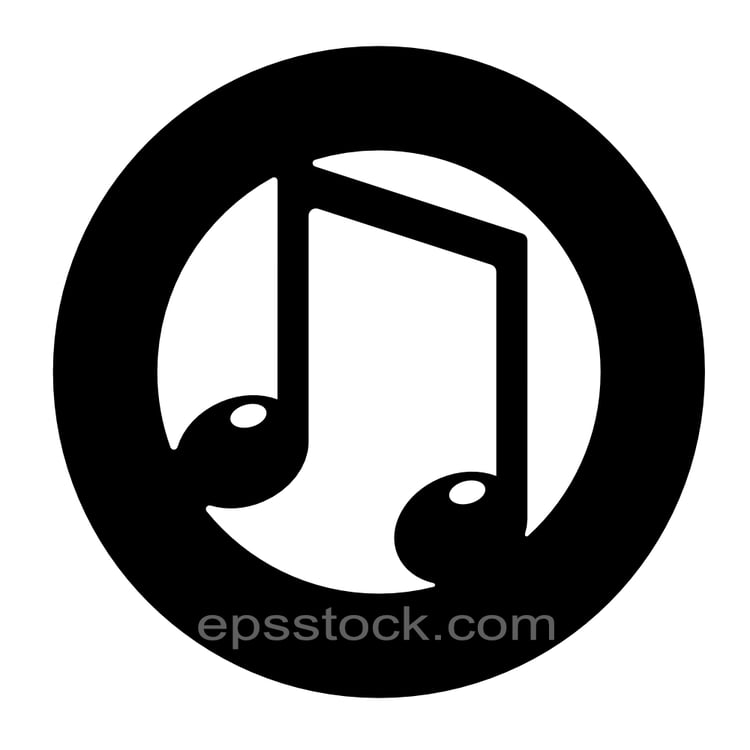 letter O in note shape