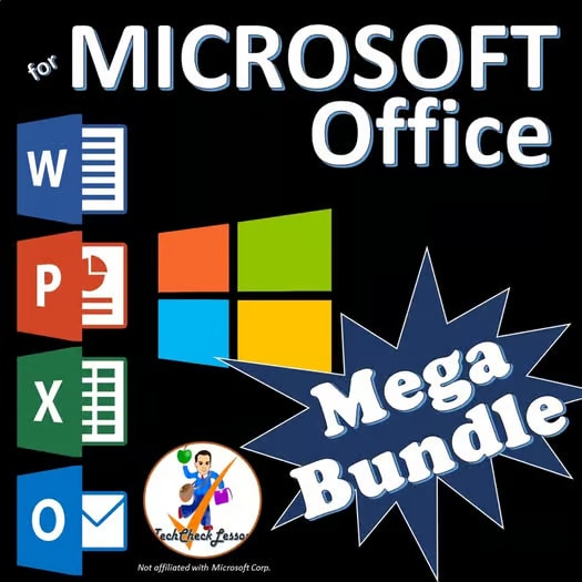 BUNDLE: Microsoft Office 2016/2019/2021/365 Lessons - Word | PowerPoint | Excel