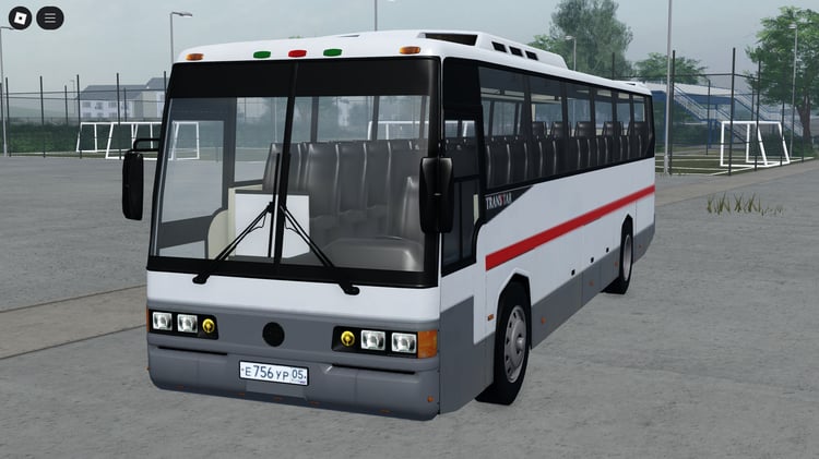 Roblox SsangYong Transstar bus driving in city streets