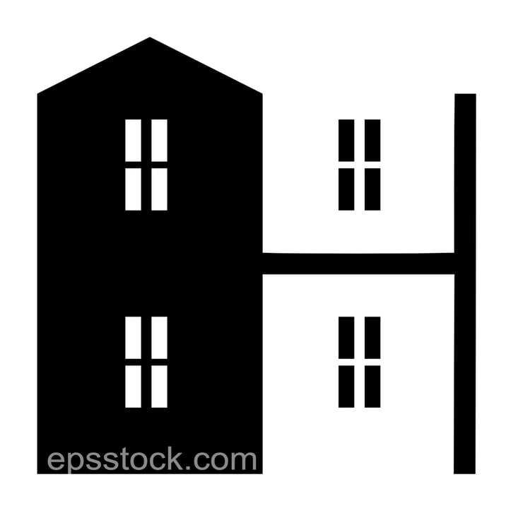 letter H in house shape
