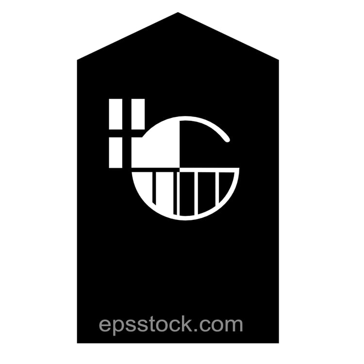 letter G in house shape