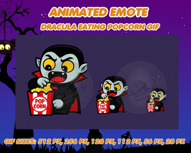 animated emote, dracula emoji, dracula gif