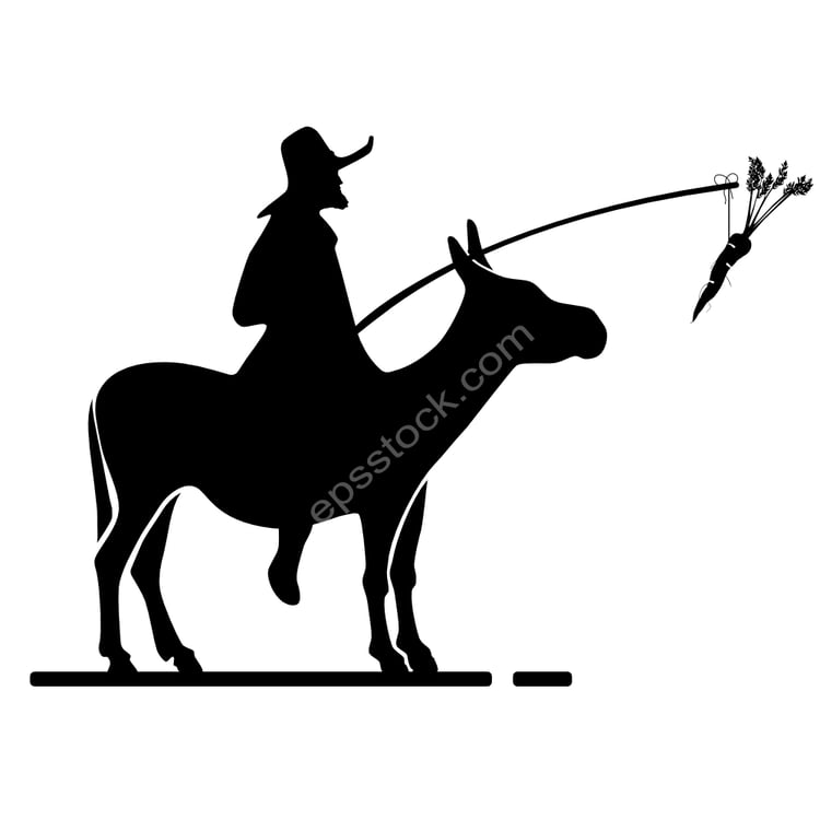 Donkey Chasing a Carrot