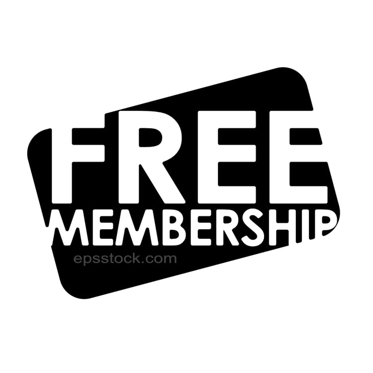 Free Membership lettering