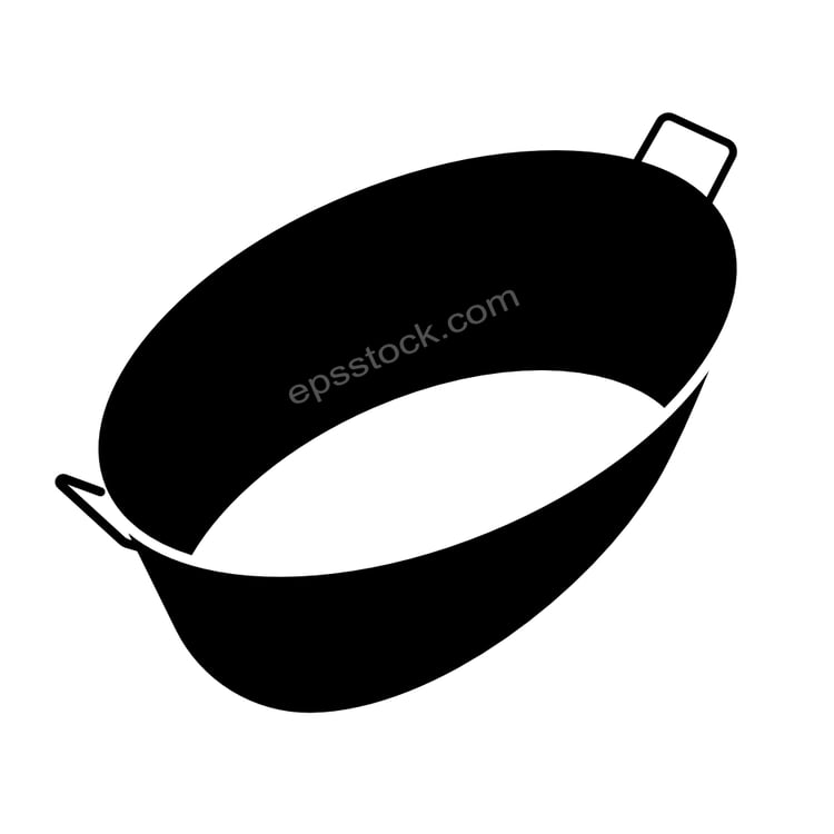 Oval Shape Galvanized Steel Tub with Side Handles