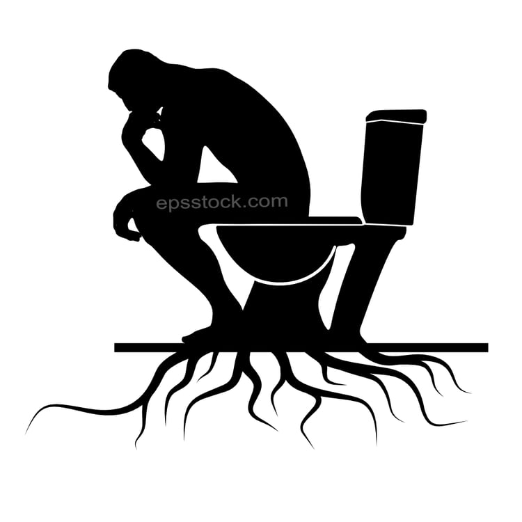long stay in toilet