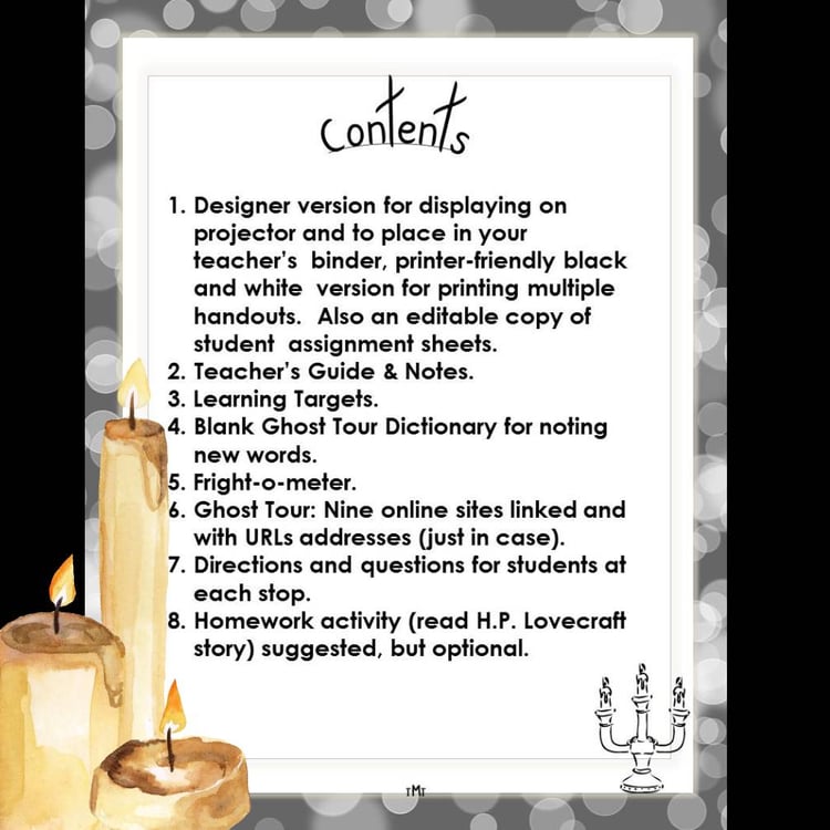 Informational Text | Nonfiction ELA | Ghost Tour Webquest Style