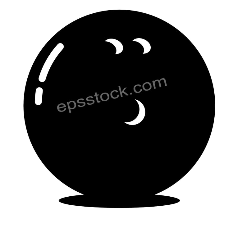 Bowling ball symbol