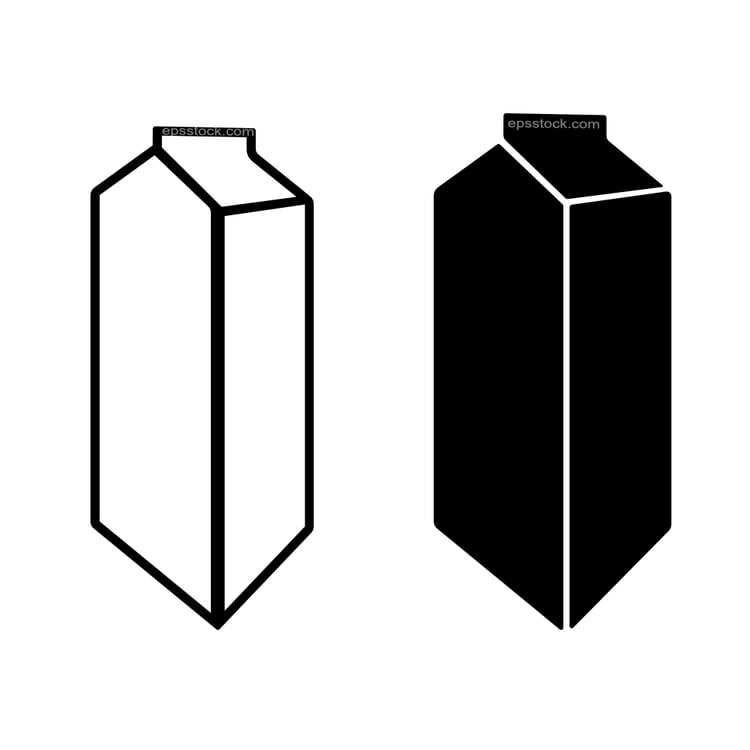 paper milk bottle symbol