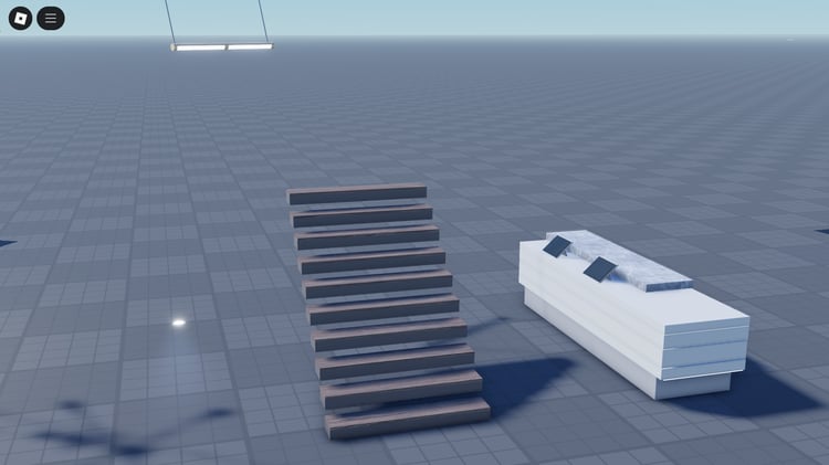 Dumbbells and weights set for Roblox builds