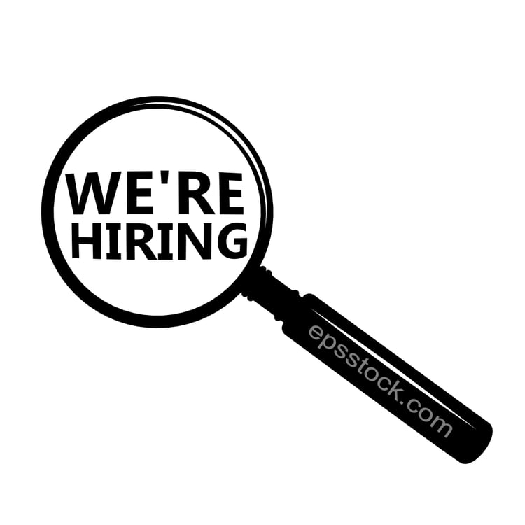 we are hiring, lettering