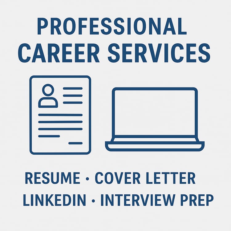 Banner for ATS-optimized resume writing service with digital delivery.