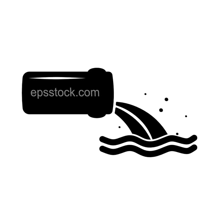Waste water symbol