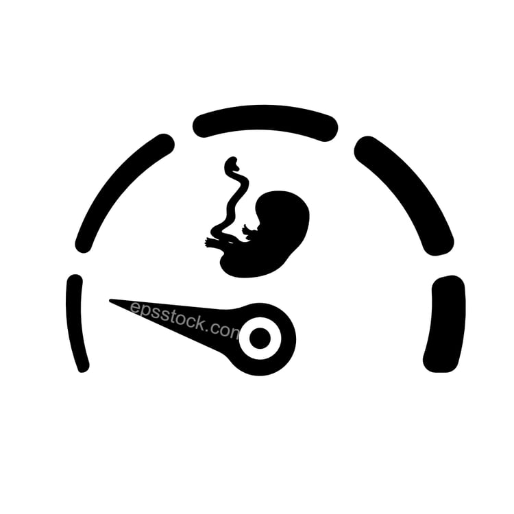Early miscarriage symbol
