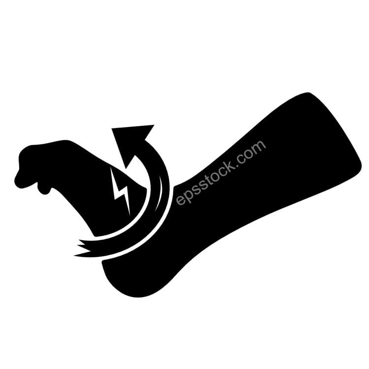 Ankle sprain symbol