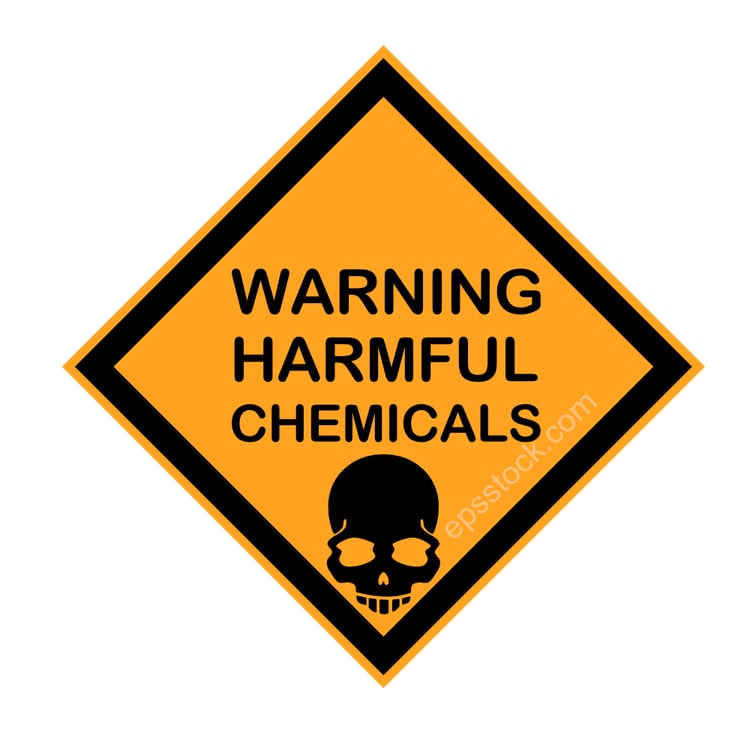 Harmful chemicals warning