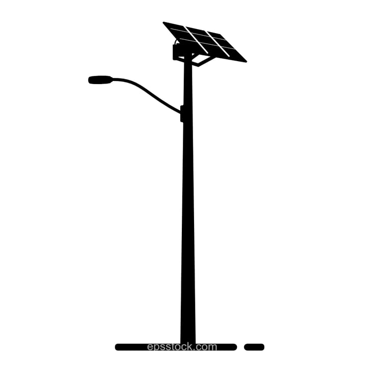 street lamp with Solar panel
