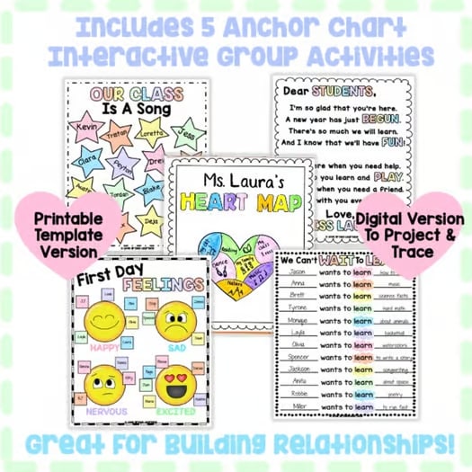 Activities For the First Week of School - First Day Activities - Back to School