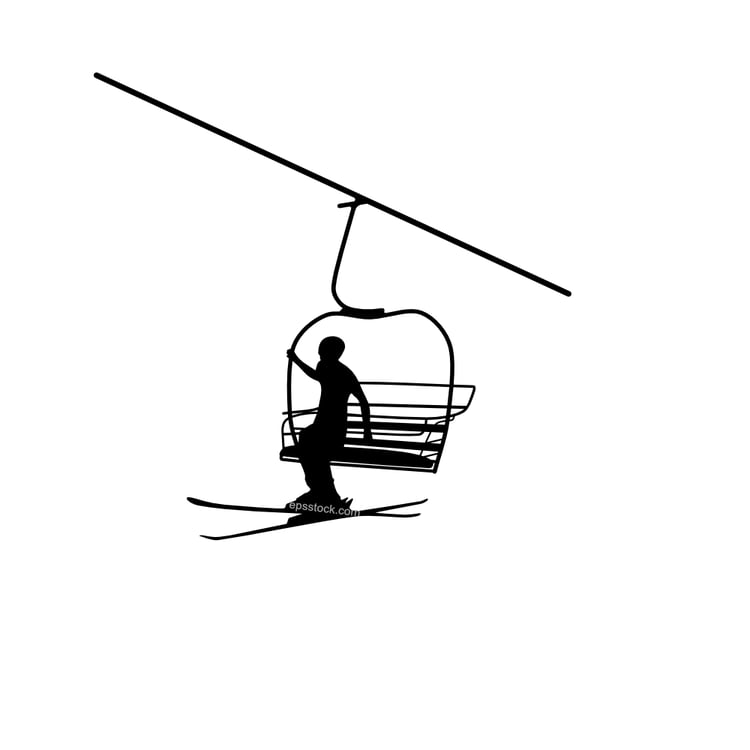 chair lift for skiers
