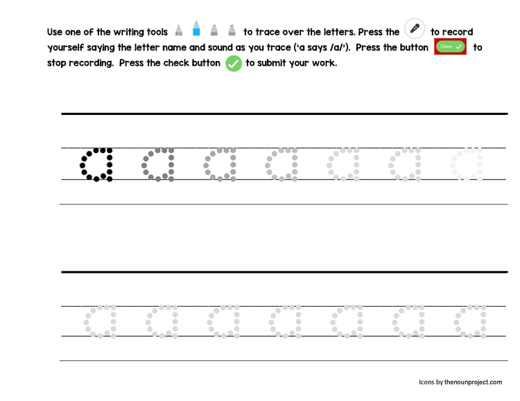 Kinder Letter Tracing A-Z & Digraphs: Printable and Seesaw