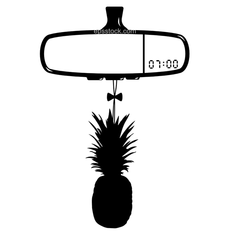 Pineapple car air freshener