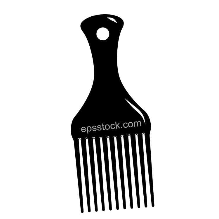 afro pick symbol