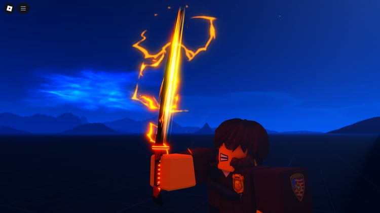Close-up of realistic katana blade design
