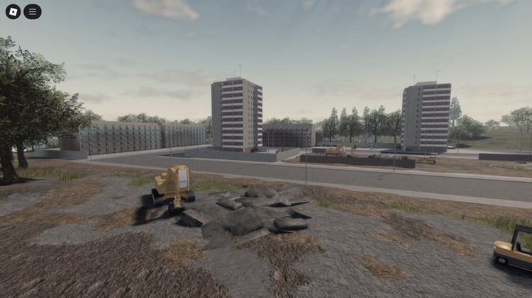Roblox Vulga Gap 1982 street and buildings overview